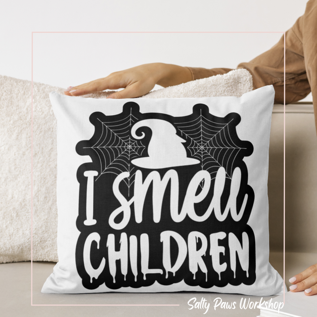 Halloween Pillow - I Smell Children