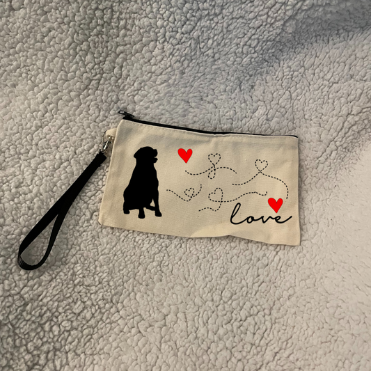Dog Love - Small Zipper Bag
