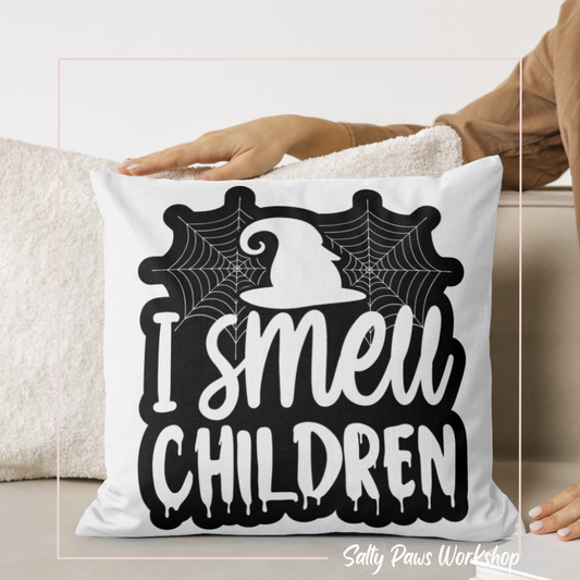 Halloween Pillow - I Smell Children
